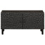 sofabord 80x50x40 cm massivt mangotræ sort