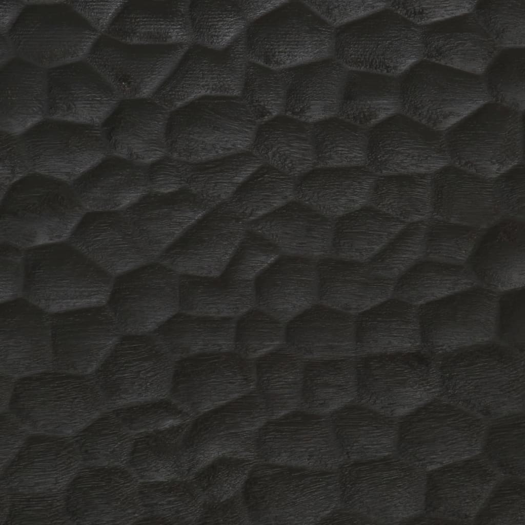 sengeborde 2 stk. 40x33x46 cm massivt mangotræ sort