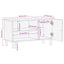 tv-bord 80x31x46 cm massivt mangotræ sort