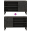 tv-bord 80x31x46 cm massivt mangotræ sort