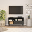 tv-bord 80x33x46 cm massivt mangotræ sort
