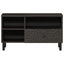 tv-bord 80x33x46 cm massivt mangotræ sort