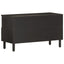 tv-bord 80x33x46 cm massivt mangotræ sort