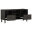 tv-bord 100x33x46 cm massivt mangotræ sort
