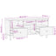 tv-bord 100x33x46 cm massivt mangotræ sort