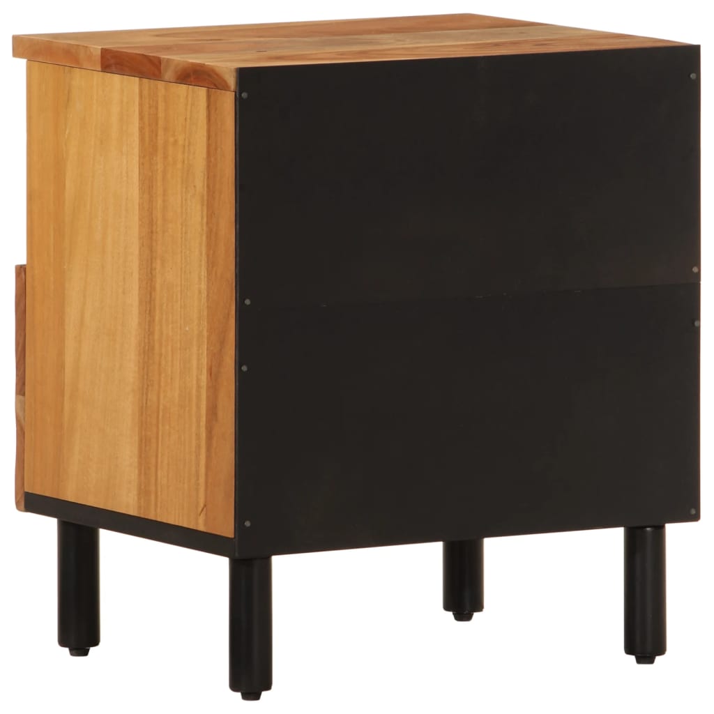 sengebord 40x33x46 cm massivt akacietræ