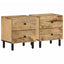 sengeborde 2 stk. 40x33x46 cm massivt mangotræ