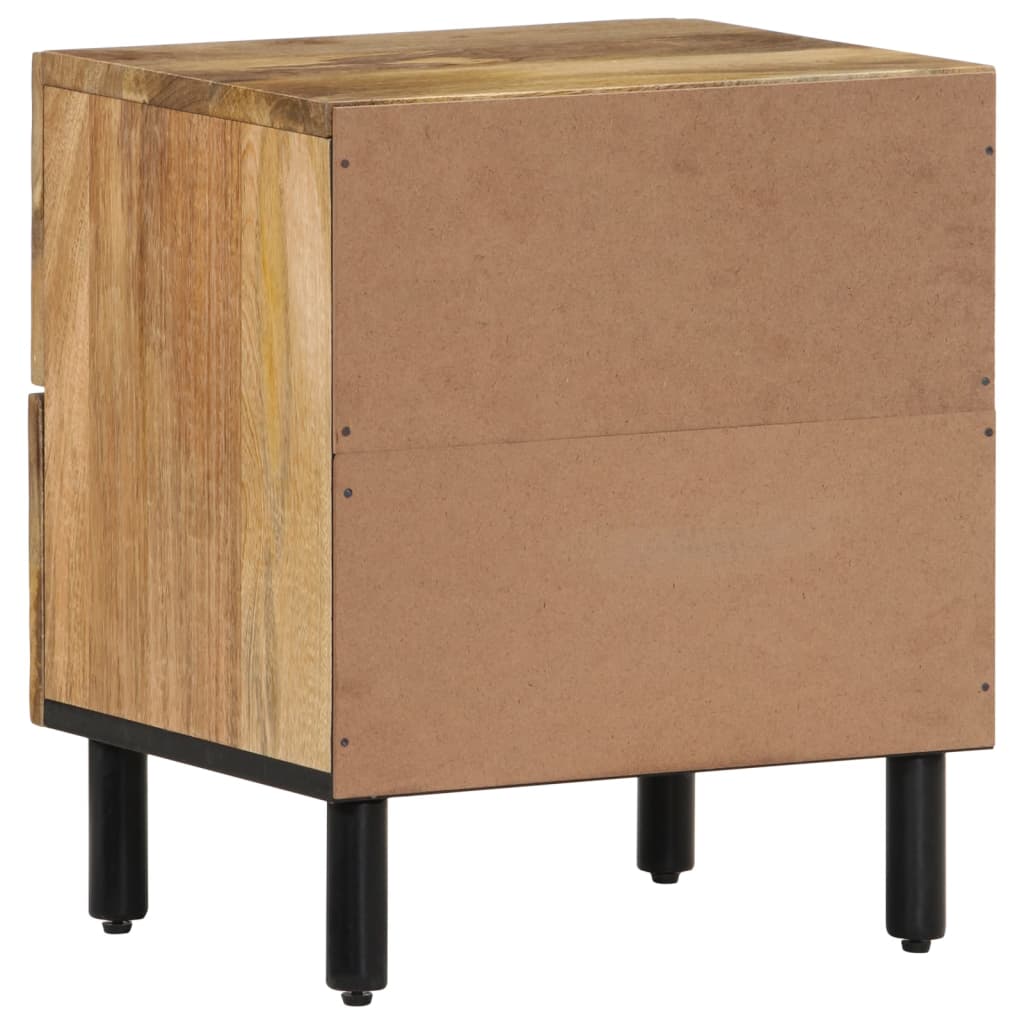 sengeborde 2 stk. 40x33x46 cm massivt mangotræ