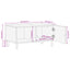 sofabord 80x50x40 cm massivt mangotræ