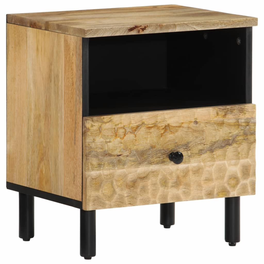 sengebord 40x33x46 cm massivt mangotræ billede