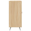 skab 90x34x80 cm konstrueret træ røget egetræsfarve