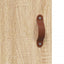 skab 90x34x80 cm konstrueret træ røget egetræsfarve
