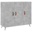 skab 90x34x80 cm konstrueret træ betongrå