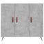 skab 90x34x80 cm konstrueret træ betongrå