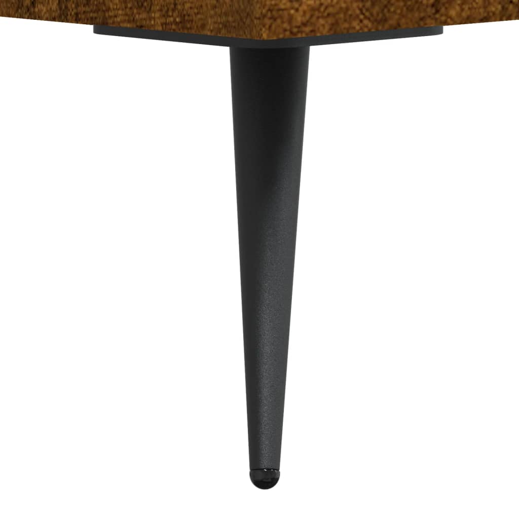 skab 90x34x80 cm konstrueret træ røget egetræsfarve