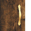 skab 90x34x80 cm konstrueret træ røget egetræsfarve