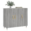 skab 90x34x80 cm konstrueret træ grå sonoma-eg