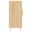 skab 90x34x80 cm konstrueret træ røget egetræsfarve