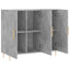 skab 90x34x80 cm konstrueret træ betongrå