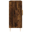 skab 90x34x80 cm konstrueret træ røget egetræsfarve