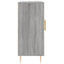 skab 90x34x80 cm konstrueret træ grå sonoma-eg