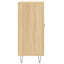 skab 90x34x80 cm konstrueret træ røget egetræsfarve