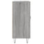 skab 90x34x80 cm konstrueret træ grå sonoma-eg