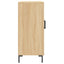 skab 90x34x80 cm konstrueret træ røget egetræsfarve