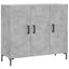 skab 90x34x80 cm konstrueret træ betongrå