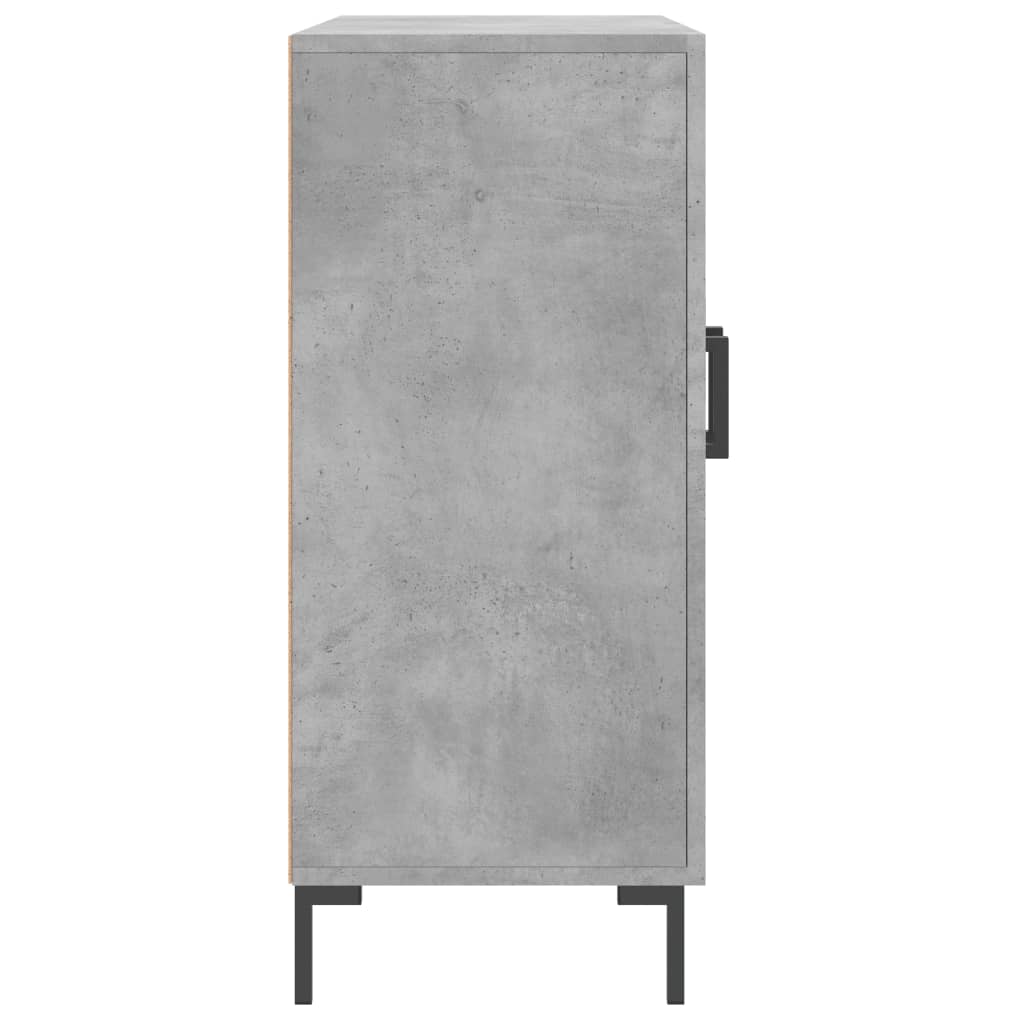 skab 90x34x80 cm konstrueret træ betongrå