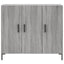skab 90x34x80 cm konstrueret træ grå sonoma-eg