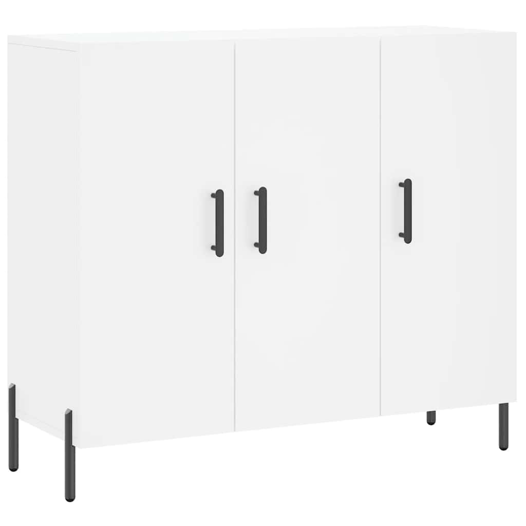 skab 90x34x80 cm konstrueret træ hvid