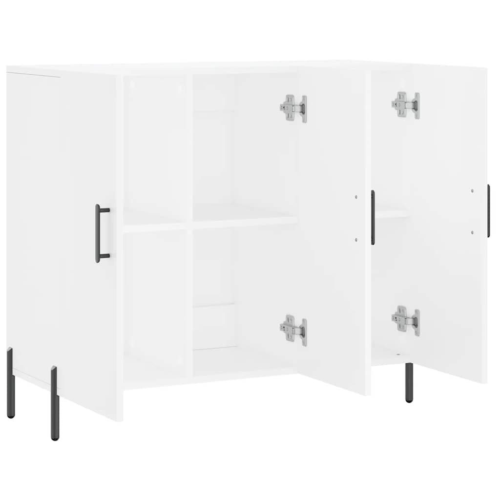 skab 90x34x80 cm konstrueret træ hvid