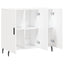 skab 90x34x80 cm konstrueret træ hvid