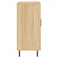 skab 90x34x80 cm konstrueret træ røget egetræsfarve