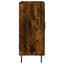 skab 90x34x80 cm konstrueret træ røget egetræsfarve