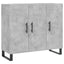 skab 90x34x80 cm konstrueret træ betongrå