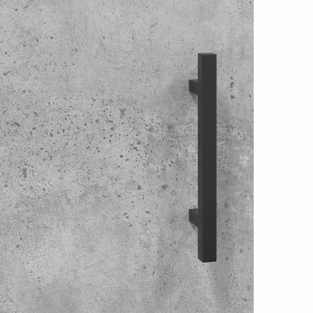 skab 90x34x80 cm konstrueret træ betongrå