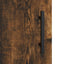 skab 90x34x80 cm konstrueret træ røget egetræsfarve