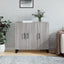 skab 90x34x80 cm konstrueret træ grå sonoma-eg