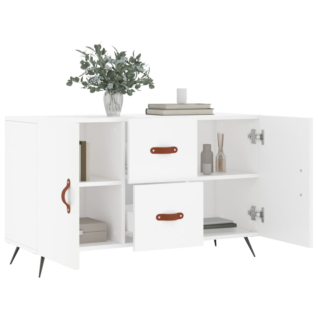 skænk 100x36x60 cm konstrueret træ hvid