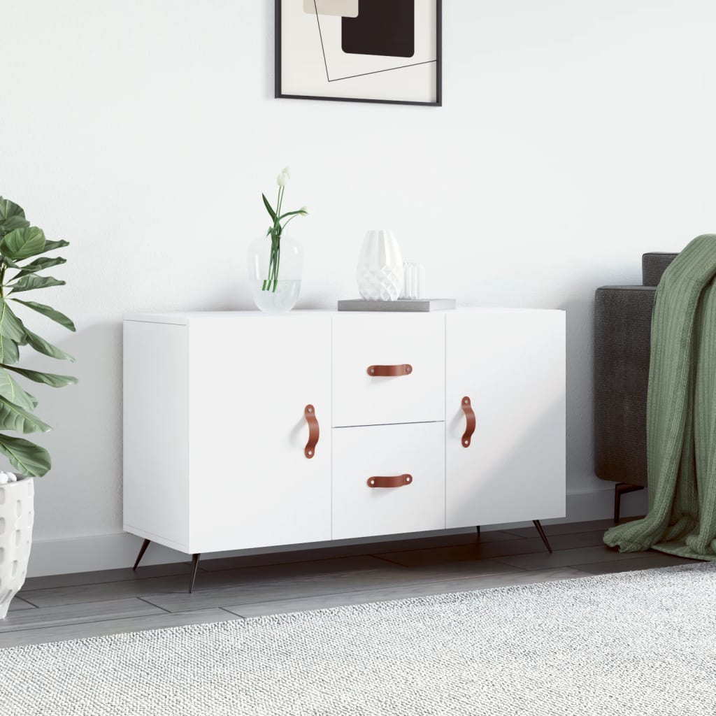 skænk 100x36x60 cm konstrueret træ hvid