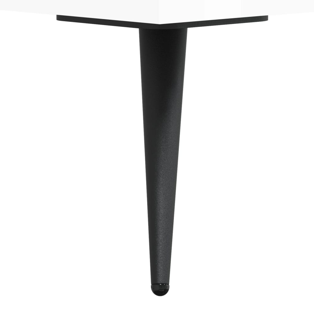 skænk 100x36x60 cm konstrueret træ hvid højglans