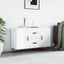 skænk 100x36x60 cm konstrueret træ hvid højglans
