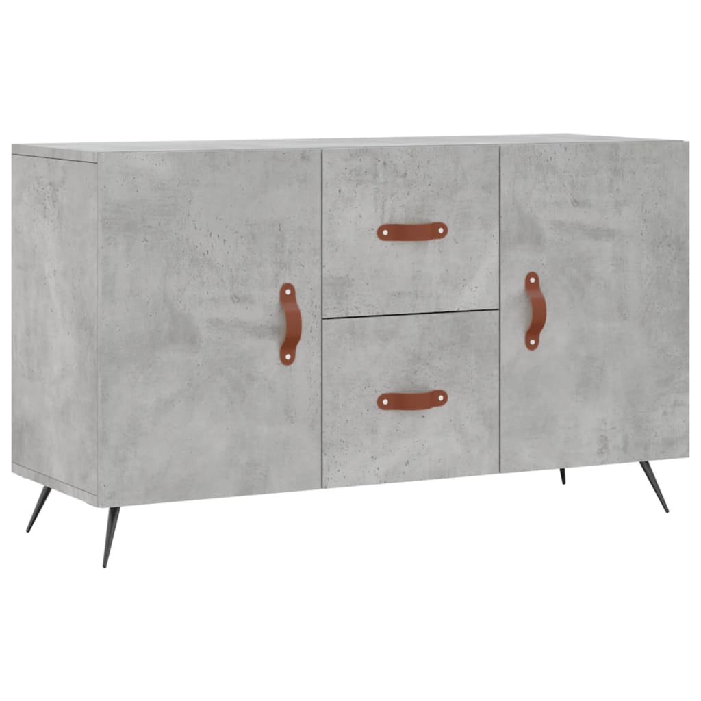 skænk 100x36x60 cm konstrueret træ betongrå