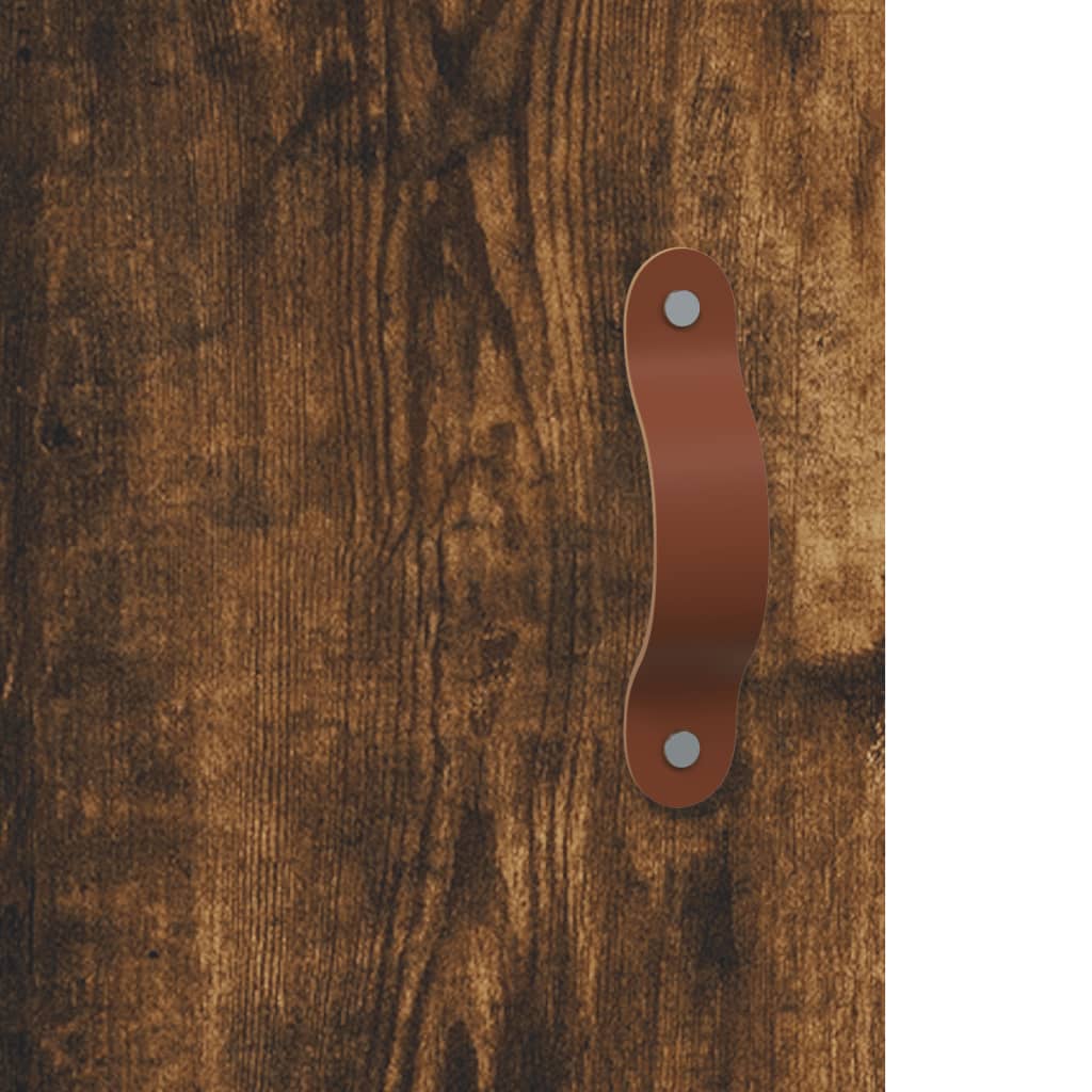 skænk 100x36x60 cm konstrueret træ røget egetræsfarve
