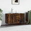 skænk 100x36x60 cm konstrueret træ røget egetræsfarve