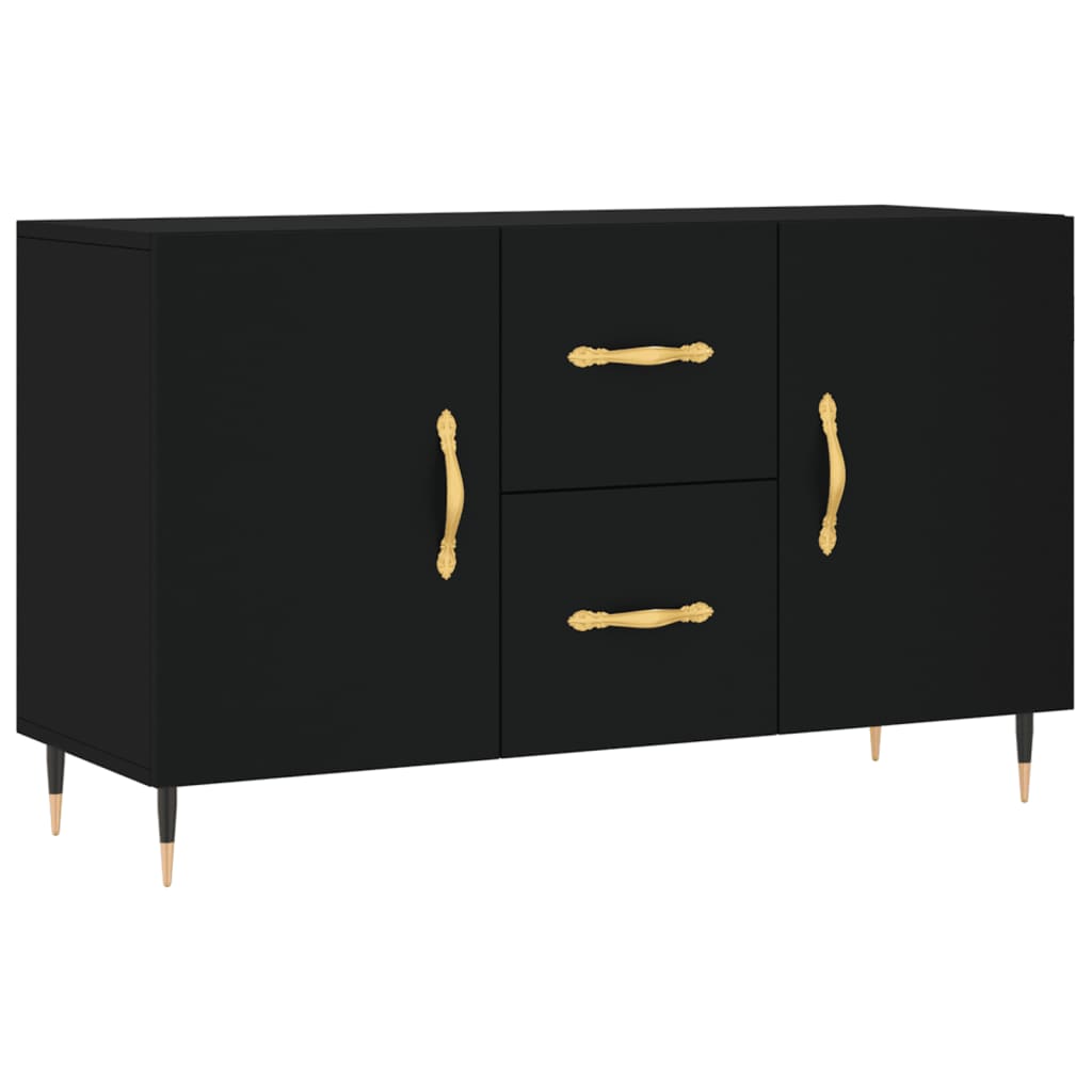 skænk 100x36x60 cm konstrueret træ sort