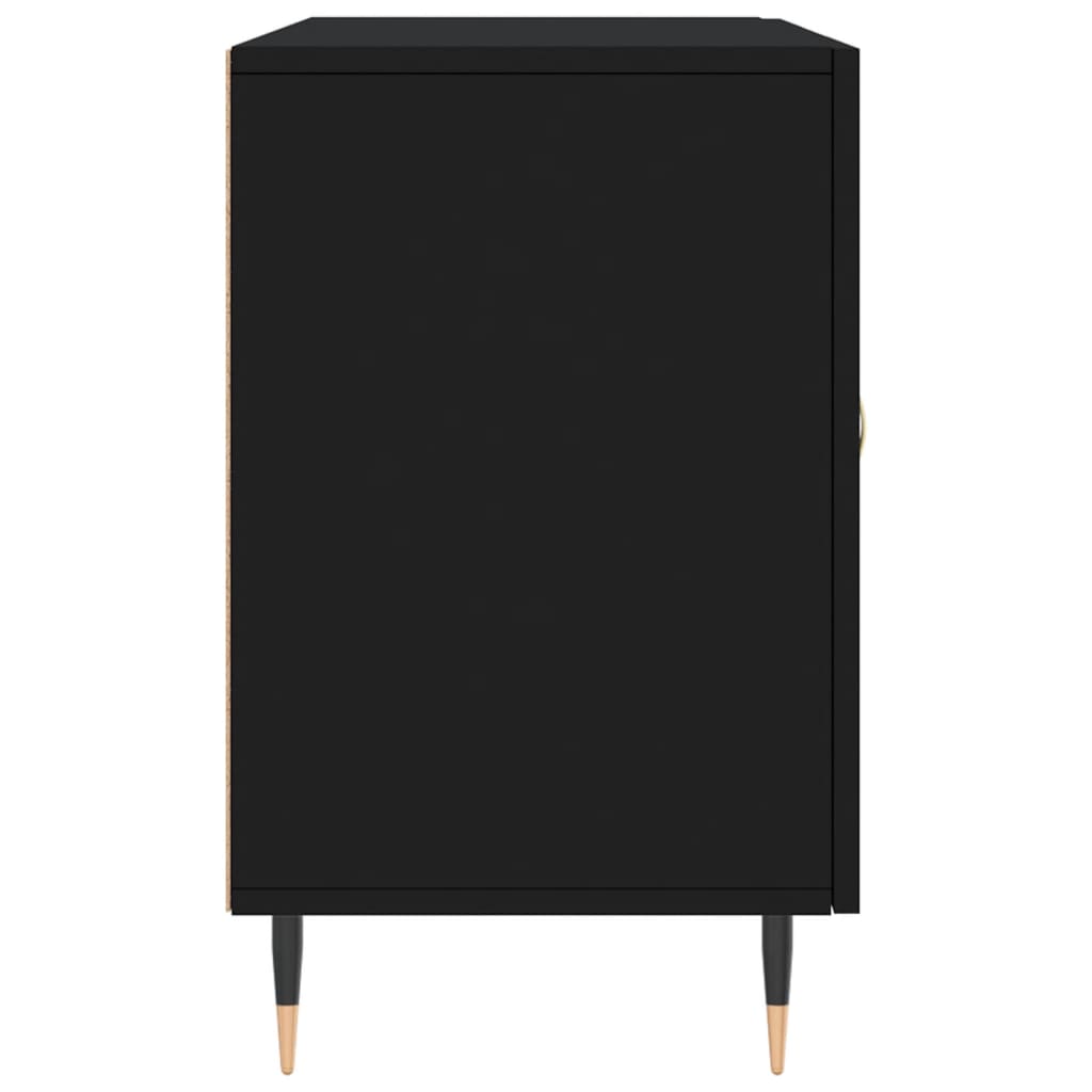 skænk 100x36x60 cm konstrueret træ sort