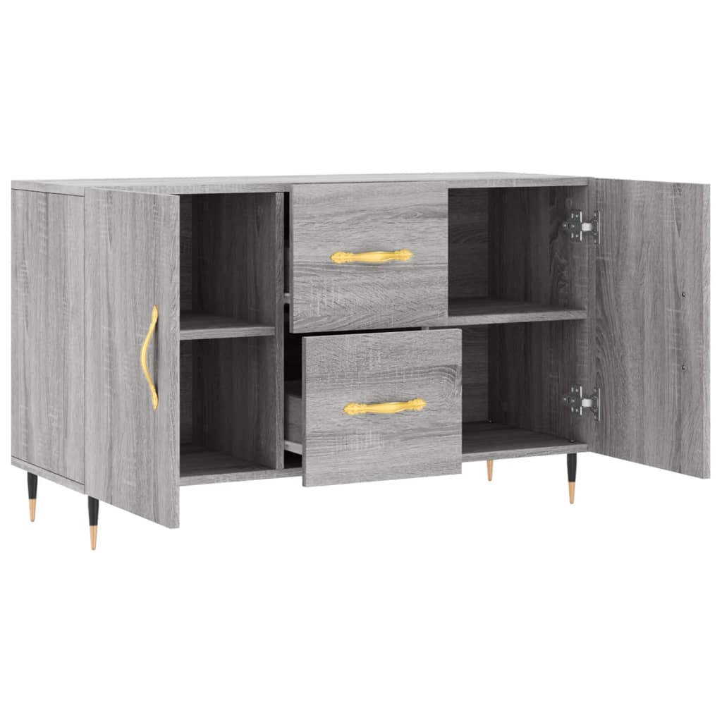 skænk 100x36x60 cm konstrueret træ grå sonoma-eg